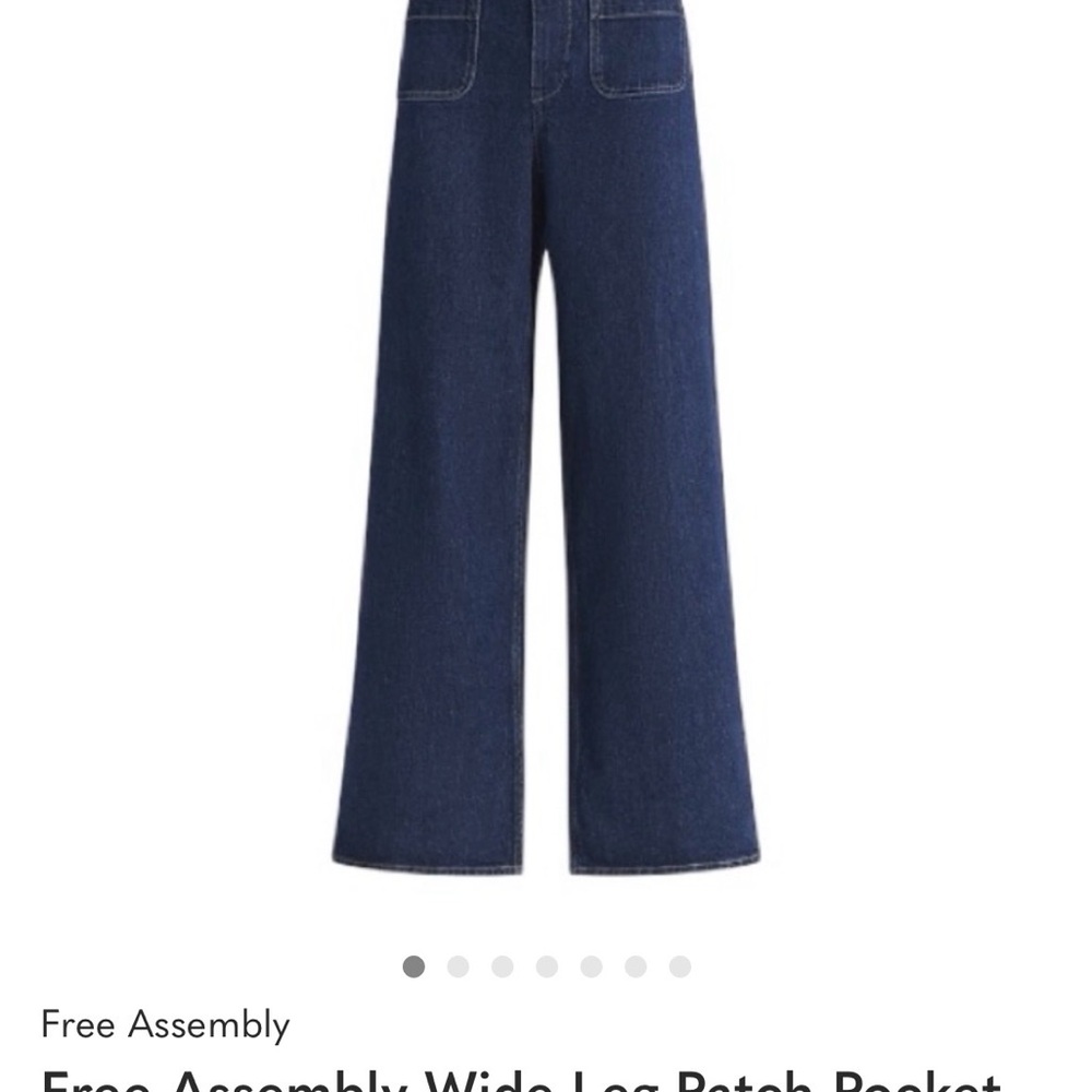 Free Assembly Women's Flare Jeans - Dark Blue